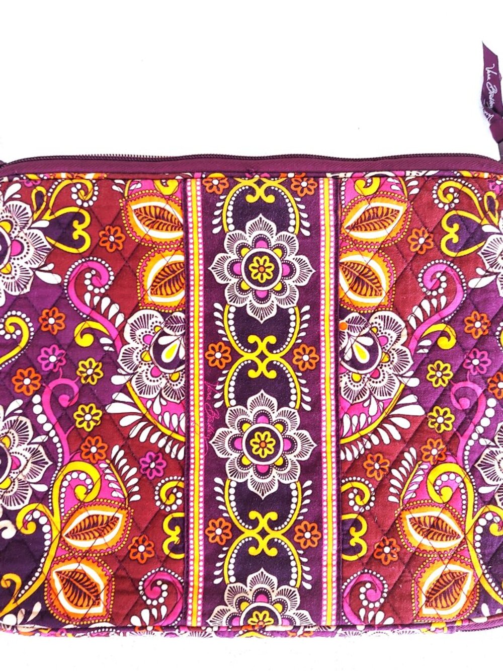New VERA BRADLEY Paisley computer tablet case purple/pink Zip NWOT